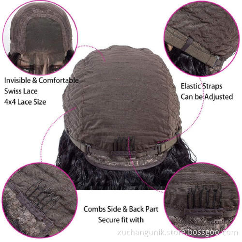 Wholesale Glueless Peruvian Hd Short Lace Bob Wigs Lace Closure Bob Wigs New Arrival Curly Virgin Human Hair Lace Frontal Wig